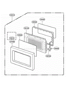 Door Parts parts for Lg Range JES1656BH from AppliancePartsPros.com