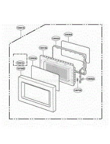 Door Parts parts for Lg Range JES1656SJ from AppliancePartsPros.com