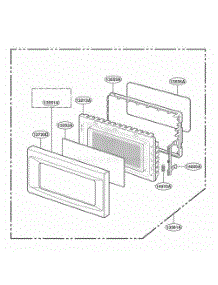 Door Parts parts for Lg Range JES1851AB from AppliancePartsPros.com