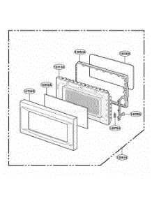 Door Parts parts for Lg Wall Oven JES1855PBH from AppliancePartsPros.com