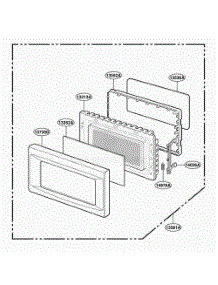 Door Parts parts for Lg Wall Oven JES1855PCH from AppliancePartsPros.com
