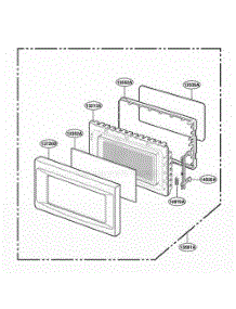 Door Parts parts for Lg Wall Oven JES1855PWH from AppliancePartsPros.com
