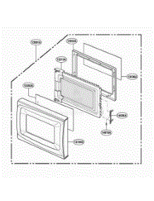 Door Parts parts for Lg Range JES638BH from AppliancePartsPros.com