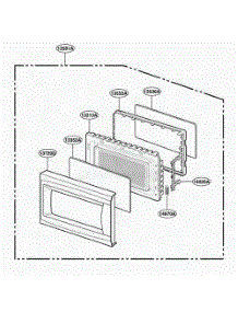 Door Parts parts for Lg Range JES735BJ from AppliancePartsPros.com