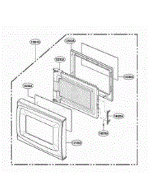 Door Parts parts for Lg Range JES735WH from AppliancePartsPros.com