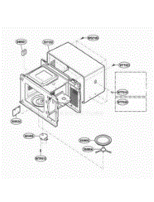 Oven Cavity Parts parts for Lg Range JES735WH from AppliancePartsPros.com