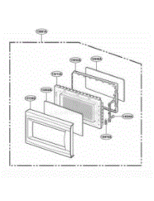 Door Parts parts for Lg Range JES739WJ from AppliancePartsPros.com