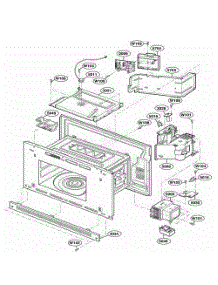 Interior Parts 1 parts for Lg Range JMC8130DDB from AppliancePartsPros.com