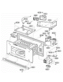 Interior Parts 1 parts for Lg Range JMC8130DDS from AppliancePartsPros.com