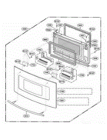 Door Parts parts for Lg Range JMC8130DDW from AppliancePartsPros.com