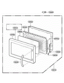 Door Parts parts for Lg Range JMC9158AAS from AppliancePartsPros.com
