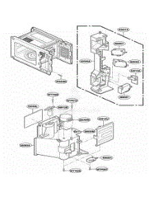 Latch Board Parts parts for Lg Range JMC9158AAS from AppliancePartsPros.com