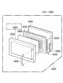 Door Parts parts for Lg Wall Oven JMC9158AAW from AppliancePartsPros.com