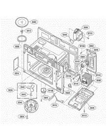 Interior Parts 1 parts for Lg Range JMV8196ACB from AppliancePartsPros.com