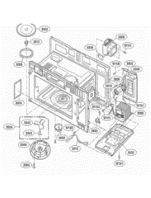 Interior Parts 1 parts for Lg Range JMV8196ACS from AppliancePartsPros.com