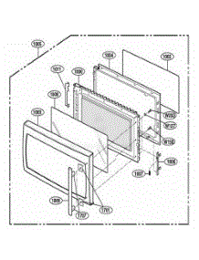 Door Parts parts for Lg Wall Oven JMV8208AAB from AppliancePartsPros.com