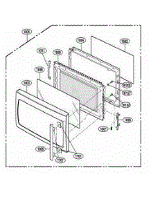 Door Parts parts for Lg Wall Oven JMV8208AAW from AppliancePartsPros.com