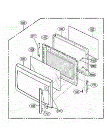 Door Parts parts for Lg Range JMV8208ACB from AppliancePartsPros.com