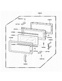 Door Parts parts for Lg Range JMV9118AAB from AppliancePartsPros.com