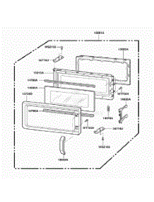 Door Parts parts for Lg Range JMV9118AAS from AppliancePartsPros.com