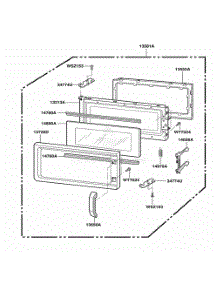 Door Parts parts for Lg Range JMV9118AAW from AppliancePartsPros.com