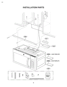 Section 6 parts for Lg Microwave JNM3184RPSS from AppliancePartsPros.com