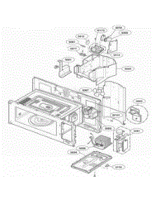 Interior Parts 1 parts for Lg Range JVM1490BH from AppliancePartsPros.com