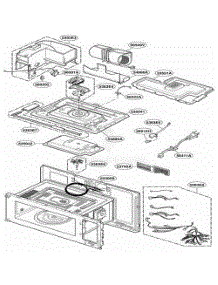 Interior Parts 2 parts for Lg Range JVM1490CD from AppliancePartsPros.com