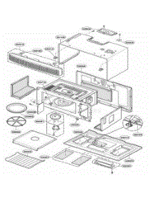 Oven Cavity Parts parts for Lg Range JVM1490CD from AppliancePartsPros.com