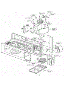 Interior Parts 1 parts for Lg Range JVM1490CH from AppliancePartsPros.com