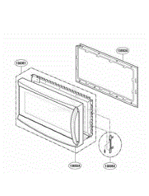 Door Parts parts for Lg Range JVM1490SD from AppliancePartsPros.com