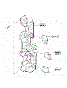Latch Board Parts parts for Lg Range JVM1490SD from AppliancePartsPros.com