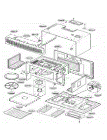 Oven Cavity Parts parts for Lg Range JVM1490SD from AppliancePartsPros.com