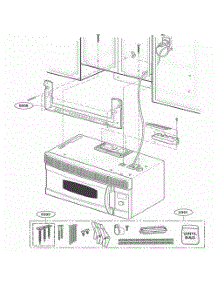 Installation Parts parts for Lg Range JVM1490WH from AppliancePartsPros.com