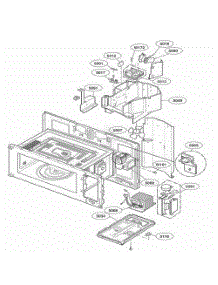 Interior Parts 1 parts for Lg Range JVM1490WH from AppliancePartsPros.com