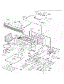 Oven Cavity Parts parts for Lg Range JVM1490WH from AppliancePartsPros.com