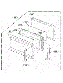 Door Parts parts for Lg Wall Oven JVM1533BD from AppliancePartsPros.com