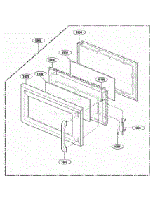 Door Parts parts for Lg Wall Oven JVM1533WD from AppliancePartsPros.com