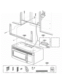 Installation Parts parts for Lg Range JVM1540DMBB from AppliancePartsPros.com