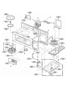 Interior Parts 1 parts for Lg Range JVM1540DMBB from AppliancePartsPros.com