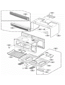 Oven Cavity Parts parts for Lg Range JVM1540DMBB from AppliancePartsPros.com