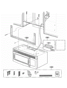Installation Parts parts for Lg Range JVM1540DMWW from AppliancePartsPros.com