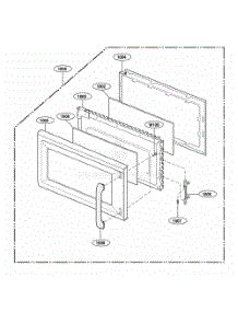 Door Parts parts for Lg Wall Oven JVM1542BF from AppliancePartsPros.com