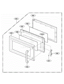 Door Parts parts for Lg Wall Oven JVM1542WF from AppliancePartsPros.com