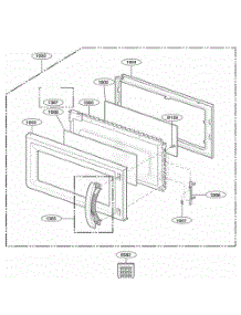 Door Parts parts for Lg Range JVM1640AH from AppliancePartsPros.com