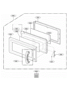 Door Parts parts for Lg Range JVM1640BH from AppliancePartsPros.com