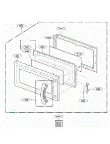 Door Parts parts for Lg Range JVM1640BJ from AppliancePartsPros.com