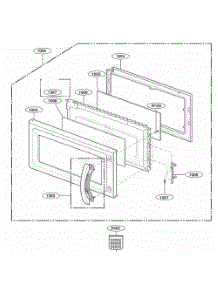Door Parts parts for Lg Range JVM1640CJ from AppliancePartsPros.com