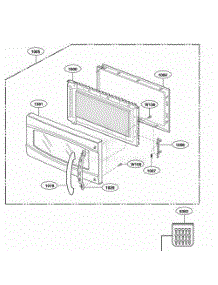 Door Parts parts for Lg Range JVM1790BKC from AppliancePartsPros.com