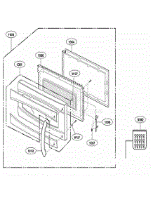 Door Parts parts for Lg Range JVM1790SK from AppliancePartsPros.com
